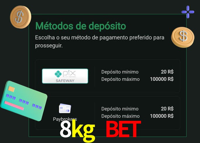 O cassino 8kg bet oferece uma grande variedade de métodos de pagamento
